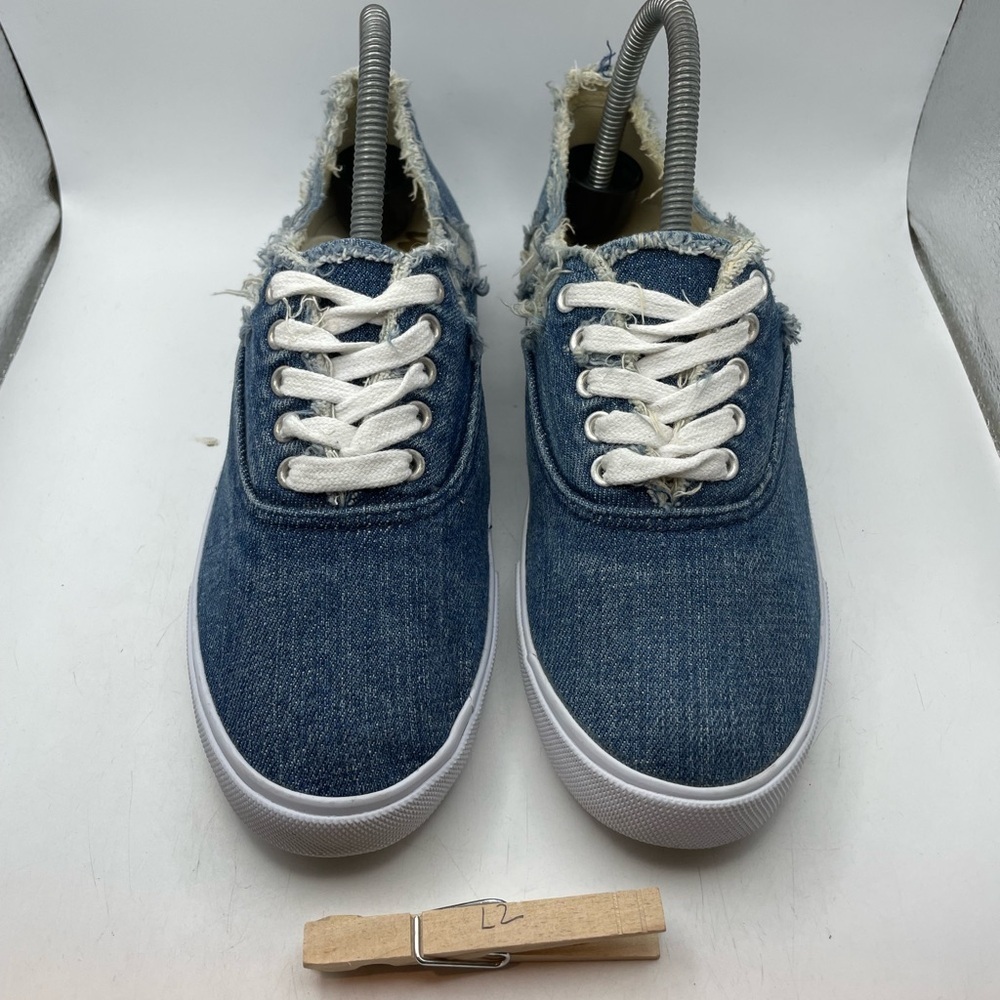 Sam Edelman Calla womens blue denim sneakers size 7 - Picture 3 of 9